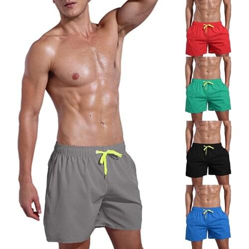Hot Sell MenS Sport Running Beach Short Board Pants Swim Trunk Pants Quick-Drying Movement Surfing Shorts Gym Swimwear For Male