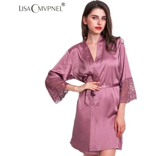 Женские халаты с кружевом Lisacmvpnel China At AliExpress