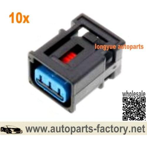 Longyue 10pcs Focus Coil Pack 3 Way Plug or Connector Repair Kit for Ford