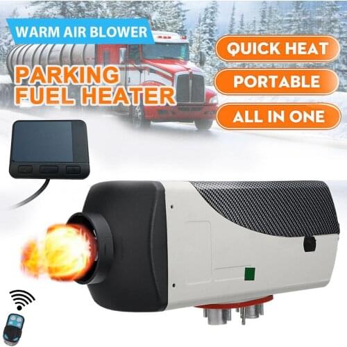 12V Ignition Copper Heater 5kw Low noise Autonomous Diesel Parking Heater For Cars Motorhome With LCD Display Remote Control