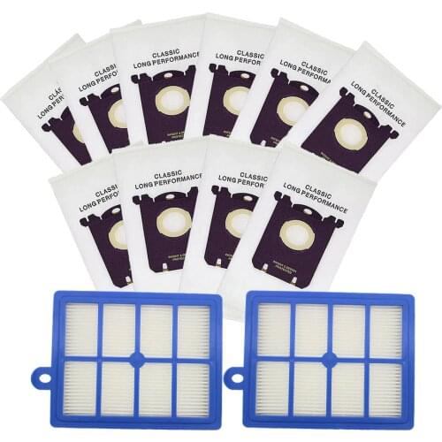 Bpfire Replacement Hepa Filter Dust Bags for Electrolux Vacuum Cleaner Filter Electrolux Hepa and S-BAG for Philips Bags Aeg