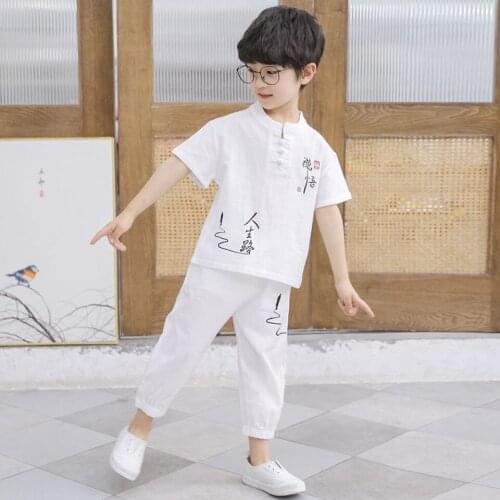 Kids Boys Clothes 2021 Summer Outfits Teenage Children Short Sleeve +Pant Set Boys Clothing Casual Suit For 3 4 6 7 8 10 12 Yrs