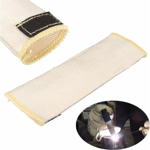 TIG Welding Soldering Fiber Protection Finger Gloves 16cm Shield Guard Heat