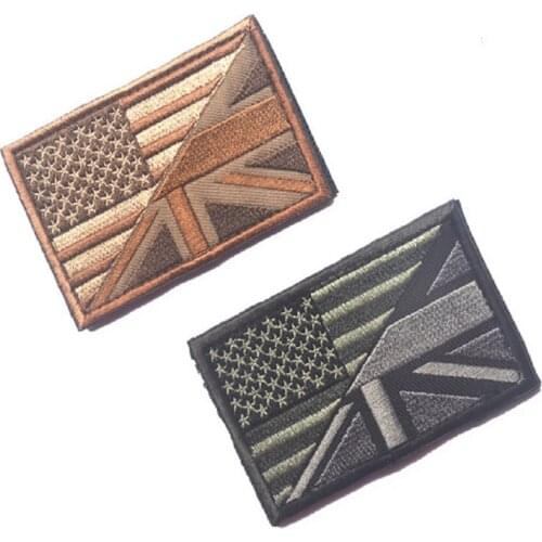 3D Embroidery Armband United States And Britain Flag Patch Can Be Attached To Clothes Backpacks And Hats France Flag Patches