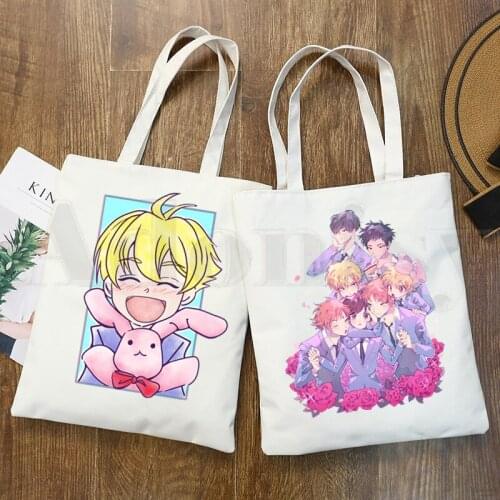 Ouran High School Host Club Cartoon Anime Handbags Shoulder Bags Casual Shopping Girls Handbag Women Elegant Canvas Bag