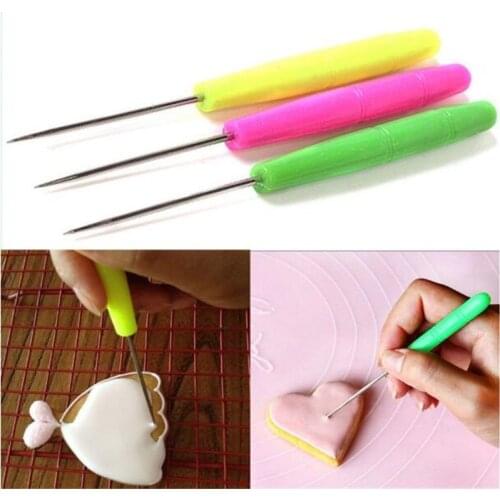 1pc New Biscuit Needle Cake Tester Baking Tools Kitchen Stainless Steel Biscuit Icing Sugar Needle Baking Pastry Tools