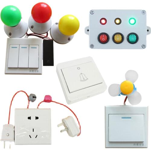 Busy Board DIY Toys Educational Sensory Toys Accessories Games Plug Socket Electrical Switch Montessori Activity Board Materials