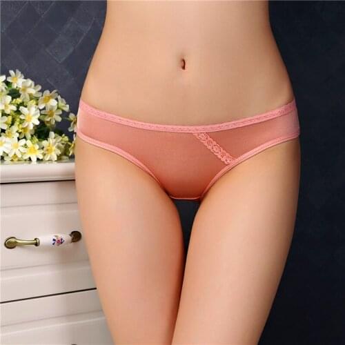 Women Sexy Nylon Ice Silk Panty Low-Rise Briefs Seamless Comfortable Panties Traceless Women Knicker Intimates Underwear