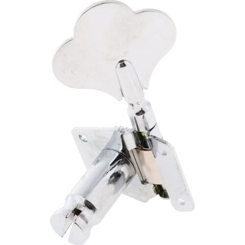 4 PCS 4R Metal String Tuning Pegs Machine Heads Tuner w/ Mounting Screws & Ferrules for Electric Bass