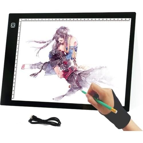 5.5mm Super Thin A4 LED Drawing Copy Tracing Stencil Board Table Tattoo Body Art Pad Translucent Light Box USB New Hot Good use
