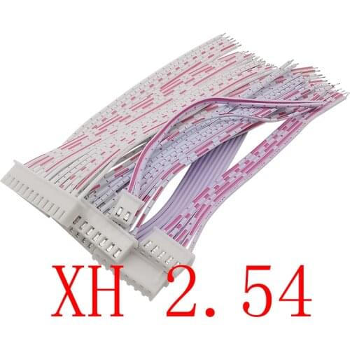 5Pcs JST XH 2.54mm Pitch Single Head Wire Cable Connector 10CM 20CM 30CM 2P/3/4/5/6/7/8/9/10/11/12 Pin XH2.54 Terminal Plug