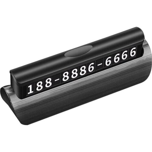 80% HOT SALES !!! Stylish Car Temporary Stop Magnetic Luminous Phone Number Display Parking Plate