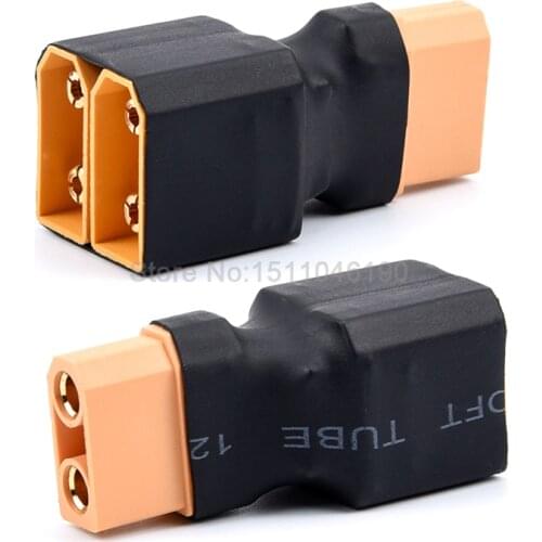 XT90 1 Female to 2 Male Parallel / Series Adapter Lipo Battery Converter Connector Plug For RC Car Plane Parts 2020