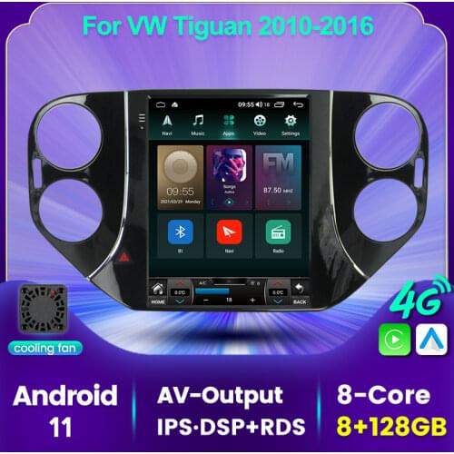9.7inch Tesla Style Android 11 Car Radio Stereo For VW Volkswagen Tiguan 2010-2016 Multimedia Player Navigation GPS Carplay Auto