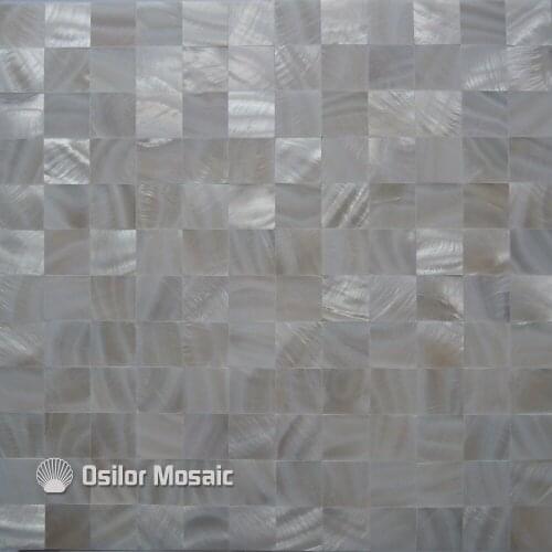 Free shipping pure white 100% natural Chinese freshwater shell mother of pearl mosaic tile for bathroom decoration wall tile