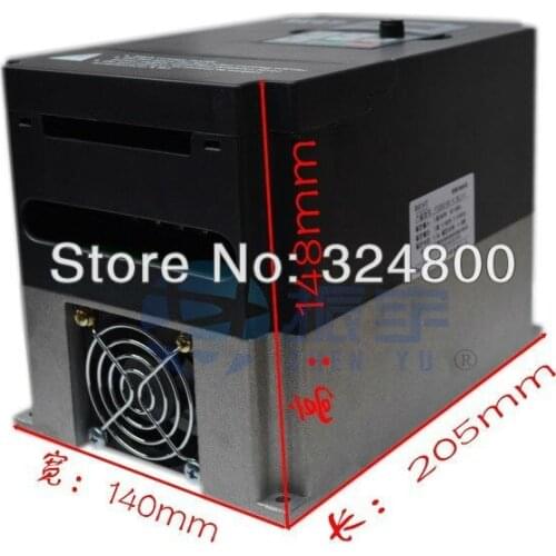 CNC Engraving machine spindle motor inverter 3.7 kw maximum FM 1000 hz, 380 v/High performance universal frequency converter