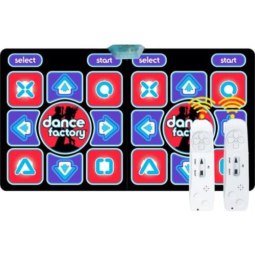 Double dance feel blanket computer TV Dual use thickening 11MM 2 somatosensory game handle shiny yoga aerobics dancing machine