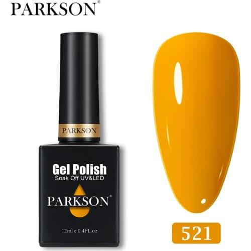 Gel Nail Polish Autumn Orange Yellow Fashion Pure Colors Soak Off Lacquer Nail Art UV LED Manicure Long Lasting Nail Art Polish