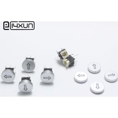 4pcs LED OD 10mm Switch Cap CIRCLE 12V 0.5A Arrow Symbol Cap for 6*6mm Momentary Tact Push Button Switch