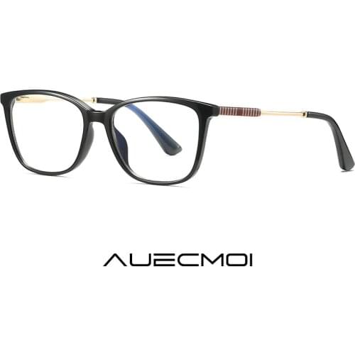 Fashion TR90 Square Glasses Women Men Luxury Anti Blue Light Blocking Myopia Eyeglasses Frames Prescription Optical Eyewear