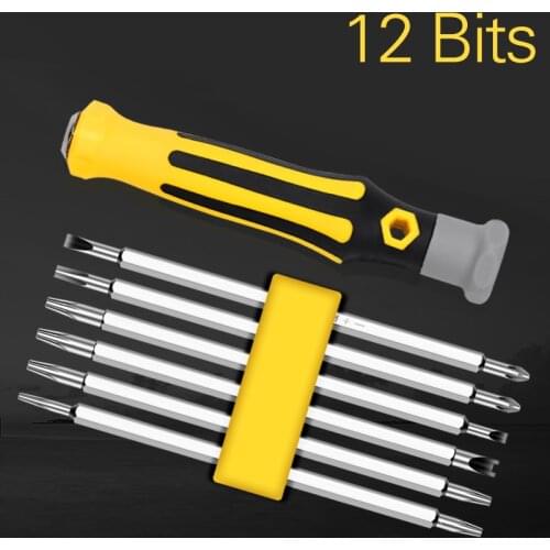 Precision Magnetic Screwdriver Set 12 Btis Torx Hex Triangle Bit Multitul Electronic Phone Watch Repair Hand Tools