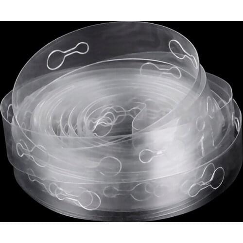 New 1 Pc 5m Balloon Chain Tape Clear Two Holes Arch Connect Strip Balloon Holder For Birthday Wedding Party Supplies