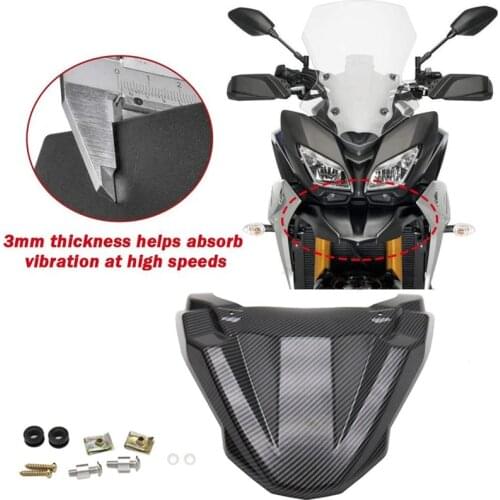 Carbon Fiber Motorcycle Front Wheel Fender Beak Nose Extension Cowl for Yamaha MT-09 Tracer FJ-09 2015 2016 2017