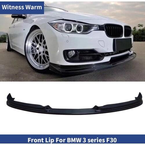 F30 Carbon Fiber Front Bumper Lip Chin Spoiler for BMW 320 328 335 standard bumper 2012 2013 2014 2015
