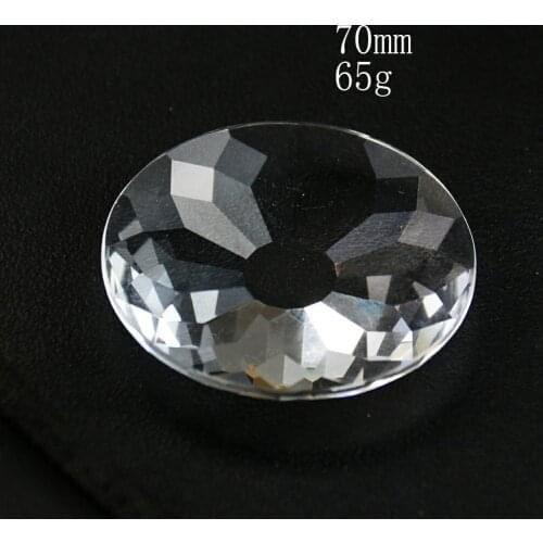 1 PCS Concentric Circle Kaleidoscope Crystal Prism Chandelier Suncatcher DIY Lighting Accessories Curtain Decor Accessories 70MM