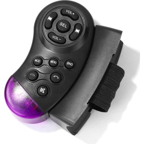 11-Button Car Steering Wheel Remote Controller Powered Car Navigation Music Player Radio Auto for Head Unit AAA Battery