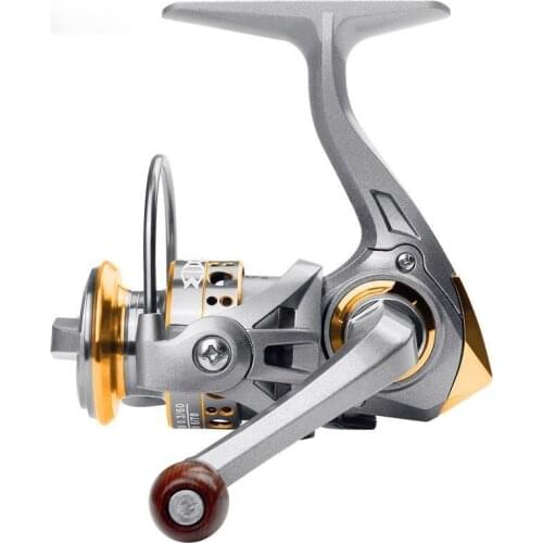 Fishing Reel AK 500 Spinning Reel Max Drag 5KG 5.2:1 No Gaps 136g Super Light More Power High Quality Mini Reel Fishing
