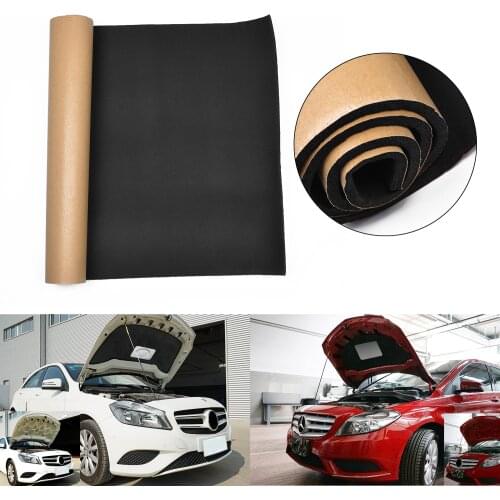 50*100cm Automotive Sound Deadener Car Sound Deadening Sound Insulation Rubber Hose Acoustic Foam 5mm Soundproofing Accessories