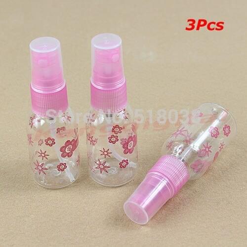 U119 hot-selling newest 30ML Empty Plastic Transparent Perfume Atomizer Spray Mini Bottles 3pcs/lot