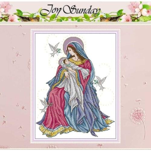 Madonna And Child Counted Cross Stitch 11CT Printed 14CT Cross Stitch Sets wholesale Cross-stitch Kits Embroidery Needlework