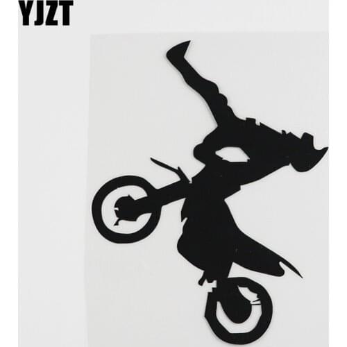YJZT 11.4CMX17.4CM Funny Moto Sport Garage Club Vinyl Car Sticker Black/Silver 8A-0309