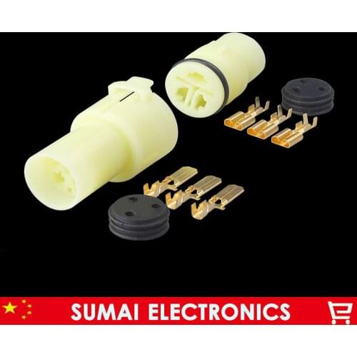 10 sets 3Pin car connector,Automotive wiring harness plug,Car waterproof electrical connector for car ect