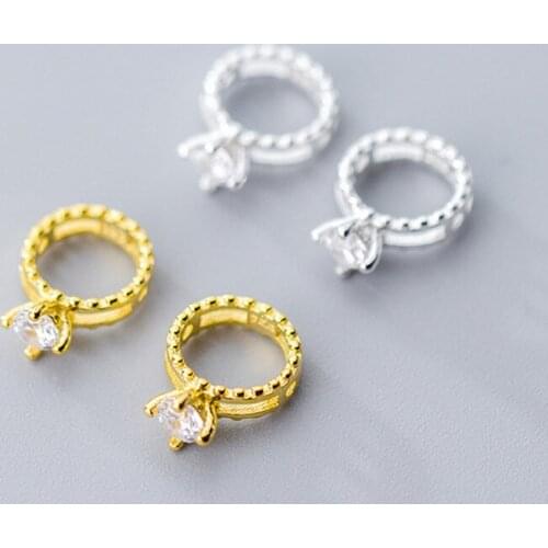 100% 925 Sterling Silver Craft Ring Charms Pendants Handmade Encircle Bead Frame Fit 6.5mm DIY Women Jewelry Making Findings