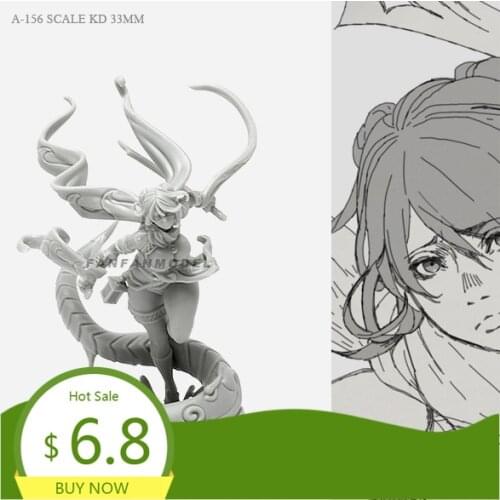 33mm Resin Figure Kits KD Beauty Soldier Model Self-assembled A-156