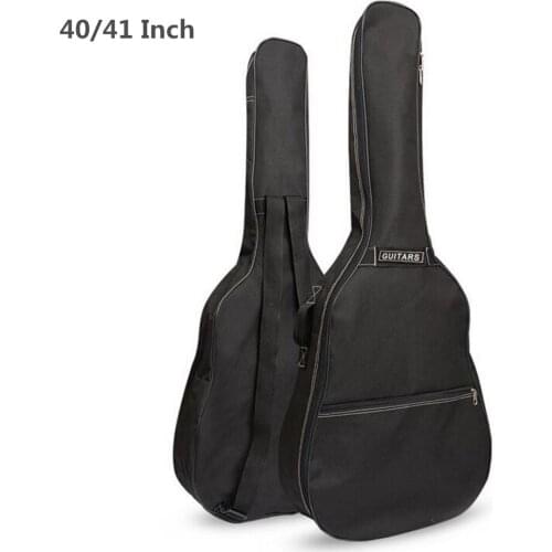 40 / 41 Inch Guitar Bag Carry Case Backpack 600D Oxford Acoustic Folk Guitar Gig Bag Cover with Double Shoulder Straps