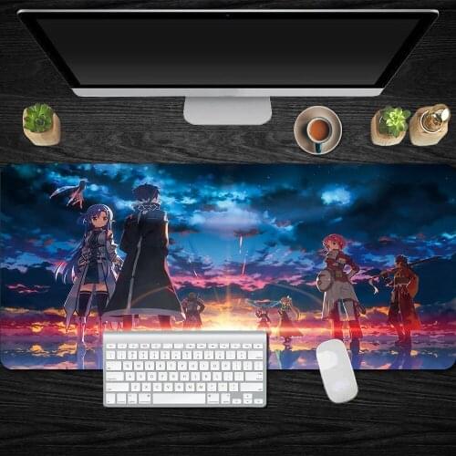 Anime Mouse Pad Desktop Computer Mousepad Notebook Gaming Non-Slip Rubber Office Desk Mat Padmouse PC Mats For Sword Art Online