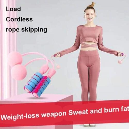 Cordless rope skipping Fitness weight loss Adult weight-bearing and cordless Professional sports Fat burning Home