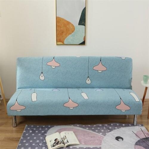 Armless Sofa Bed Cover Universal Size Slipcovers Stretch Covers Cheap Couch Protector Home Living Room Decoration