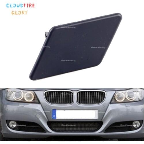CloudFireGlory Front Left Bumper Headlight Washer Nozzle Cover Cap Random Color For BMW E90 E91 320i 325i 330i 328i 2009-2012