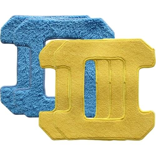 HOT 2Pcs Wet Mop+2Pcs Dry Mop for Hobot 268 Window Clean Mop Cloth Weeper Glass Windows Cloth Cleaner Parts