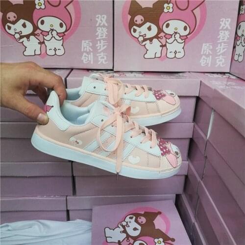 Anime Harajuku Cartoon Shoes Sneakers Kawaii Printing Shoes Vulcanized Shoes Sports Shoes