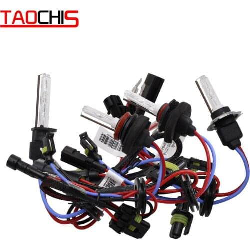 TAOCHIS 35W stright cnlight HID Xenon Bulb lamp Light H1 H3 H7 H11 H8 9005 9006 880 for car headlight bulbs 4300k 6000k 8000k