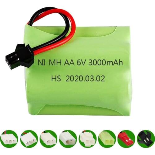 NI-MH 6V 3000mah AA battery High capacity AA Battery 6v for remote control electric toys for RC car truck boat toys battery 1pcs
