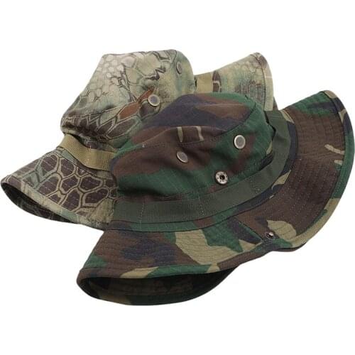 Unisex Multicam Tactical Airsoft Sniper Camouflage Bucket Boonie Hats Nepalese Cap SWAT Army Panama Military Accessories Summer