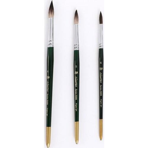 AOWEN R808 Profession Painting Brushes Art Painting Brushes Artistic Watercolor Brush Set for Gouache Wash Mop Art Painting