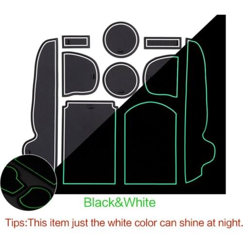 Anti-Slip Gate Slot Mat For Toyota RAV4 2006-2012 xa30 Rubber Coaster Accessories For RAV 4 2006 2007 2008 2009 2010 2011 2012